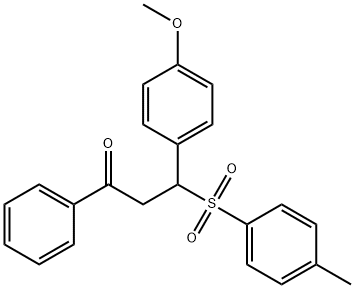 3-(4-methoxyphenyl)-1-phenyl-3-tosylpropan-1-one Structure