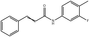 N-(3-fluoro-4-methylphenyl)-3-phenylacrylamide Structure