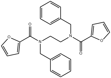 N,N'-1,2-ethanediylbis(N-benzyl-2-furamide) 구조식 이미지