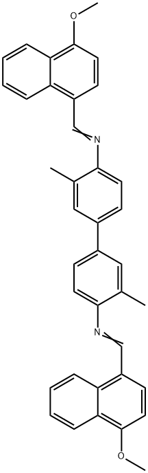 N,N'-bis[(4-methoxy-1-naphthyl)methylene]-3,3'-dimethyl-4,4'-biphenyldiamine Structure