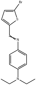 N'-[(5-bromo-2-thienyl)methylene]-N,N-diethyl-1,4-benzenediamine 구조식 이미지