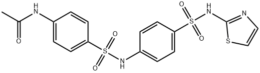 N-{4-[({4-[(1,3-thiazol-2-ylamino)sulfonyl]phenyl}amino)sulfonyl]phenyl}acetamide Structure