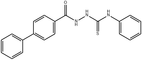 2-(4-biphenylylcarbonyl)-N-phenylhydrazinecarbothioamide 구조식 이미지