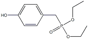 Phosphonic acid, [(4-hydroxyphenyl)methyl]-, diethyl ester 구조식 이미지