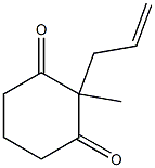 1,3-Cyclohexanedione, 2-methyl-2-(2-propenyl)- 구조식 이미지