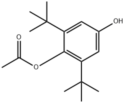 2,6-di-tert-butyl-4-hydroxyphenyl acetate 구조식 이미지