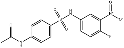 N-{4-[(4-fluoro-3-nitrophenyl)sulfamoyl]phenyl}acetamide Structure