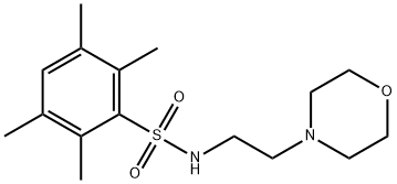 2,3,5,6-tetramethyl-N-(2-morpholinoethyl)benzenesulfonamide Structure