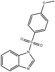 1-(4-methoxyphenyl)sulfonylbenzimidazole Structure