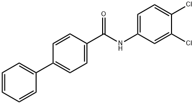 N-(3,4-dichlorophenyl)-4-biphenylcarboxamide 구조식 이미지