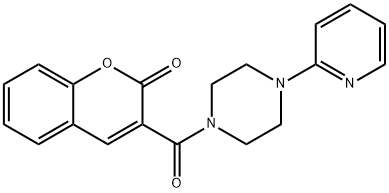 3-(4-(pyridin-2-yl)piperazine-1-carbonyl)-2H-chromen-2-one Structure