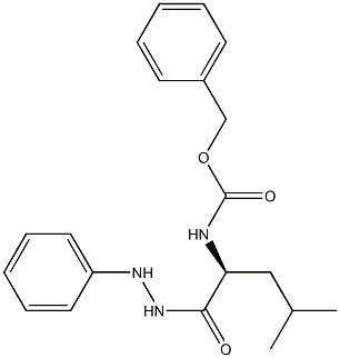 L-Leucine,N-[(phenylmethoxy)carbonyl]-, 2-phenylhydrazide 구조식 이미지