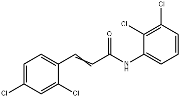 (E)-N-(2,3-dichlorophenyl)-3-(2,4-dichlorophenyl)prop-2-enamide 구조식 이미지