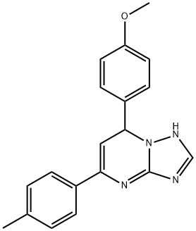 7-(4-methoxyphenyl)-5-(p-tolyl)-4,7-dihydro-[1,2,4]triazolo[1,5-a]pyrimidine Structure