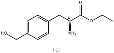 L-4-hydroxymethyl-Phenylalanine ethyl ester hydrochloride 구조식 이미지