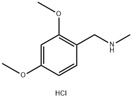 1-(2,4-dimethoxyphenyl)-N-methylmethanamine hydrochloride Structure