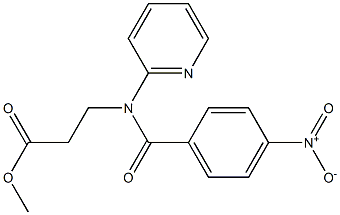 methyl 3-(4-nitro-N-(pyridin-2-yl)benzamido)propanoate 구조식 이미지