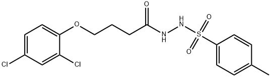 4-(2,4-dichlorophenoxy)-N'-[(4-methylphenyl)sulfonyl]butanohydrazide 구조식 이미지