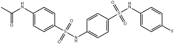 N-(4-{[(4-{[(4-fluorophenyl)amino]sulfonyl}phenyl)amino]sulfonyl}phenyl)acetamide Structure