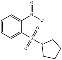 Pyrrolidine, 1-[(2-nitrophenyl)sulfonyl]- 구조식 이미지