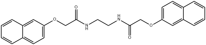 N,N'-1,2-ethanediylbis[2-(2-naphthyloxy)acetamide] 구조식 이미지