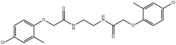 N,N'-1,2-ethanediylbis[2-(4-chloro-2-methylphenoxy)acetamide] Structure