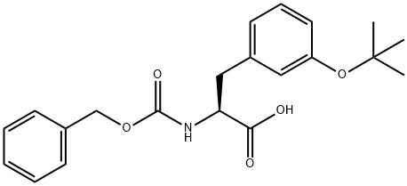 N-Cbz-L-3-(1,1-dimethylethoxy)-Phenylalanine 구조식 이미지