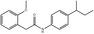 N-(4-butan-2-ylphenyl)-2-(2-methoxyphenyl)acetamide Structure