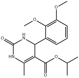 propan-2-yl 4-(2,3-dimethoxyphenyl)-6-methyl-2-oxo-3,4-dihydro-1H-pyrimidine-5-carboxylate 구조식 이미지