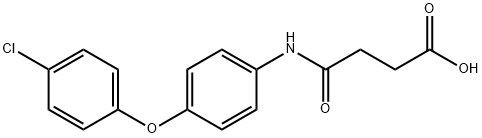 4-{[4-(4-chlorophenoxy)phenyl]amino}-4-oxobutanoic acid 구조식 이미지