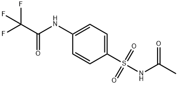 N-[4-(acetylsulfamoyl)phenyl]-2,2,2-trifluoroacetamide Structure