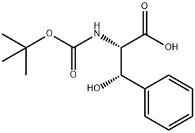 (2S, 3S)-2-tert-Butoxycarbonylamino-3-hydroxy-3-phenyl-propionic acid Structure