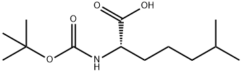 Boc-S-2-amino-6-methyl-Heptanoic acid Structure