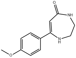 7-(4-Methoxy-phenyl)-1,2,3,4-tetrahydro-[1,4]diazepin-5-one Structure