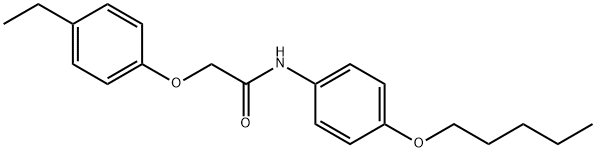 2-(4-ethylphenoxy)-N-[4-(pentyloxy)phenyl]acetamide Structure