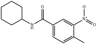 N-cyclohexyl-4-methyl-3-nitrobenzamide Structure