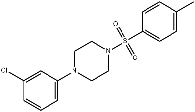 1-(3-chlorophenyl)-4-tosylpiperazine 구조식 이미지