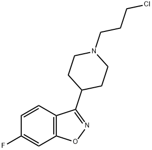 3-(1-(3-CHLOROPROPYL)PIPERIDIN-4-YL)-6-FLUOROBENZO[D]ISOXAZOLE 구조식 이미지