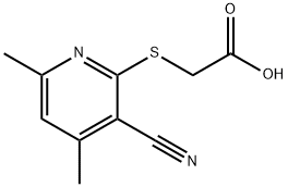 2-[(3-cyano-4,6-dimethylpyridin-2-yl)sulfanyl]acetic acid Structure