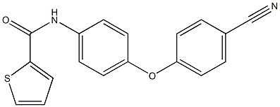 N-[4-(4-cyanophenoxy)phenyl]thiophene-2-carboxamide Structure