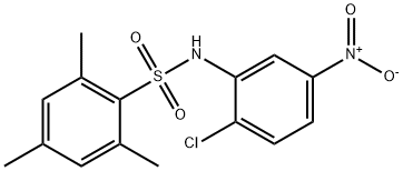 Benzenesulfonamide, N-(2-chloro-5-nitrophenyl)-2,4,6-trimethyl- 구조식 이미지