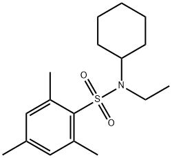 N-cyclohexyl-N-ethyl-2,4,6-trimethylbenzenesulfonamide Structure
