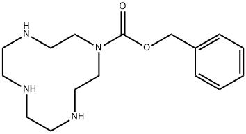1,4,7,10-Tetraazacyclododecane-1-carboxylic acid, phenylmethyl ester 구조식 이미지