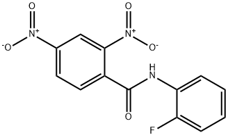 N-(2-fluorophenyl)-2,4-dinitrobenzamide Structure