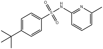 4-tert-butyl-N-(6-methylpyridin-2-yl)benzenesulfonamide 구조식 이미지