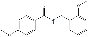 4-Methoxy-N-(2-methoxybenzyl)benzamide 구조식 이미지