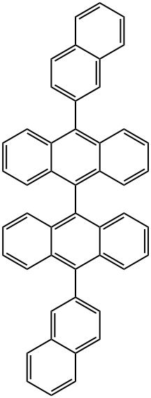 9-naphthalen-2-yl-10-(10-naphthalen-2-ylanthracen-9-yl)anthracene Structure
