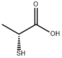 Propanoic acid, 2-mercapto-, (R)- Structure