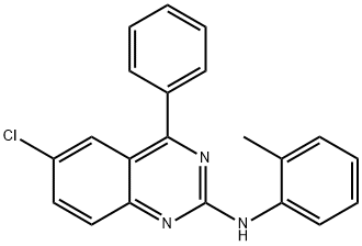 6-chloro-4-phenyl-N-(o-tolyl)quinazolin-2-amine 구조식 이미지