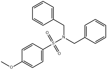 N,N-dibenzyl-4-methoxybenzenesulfonamide 구조식 이미지